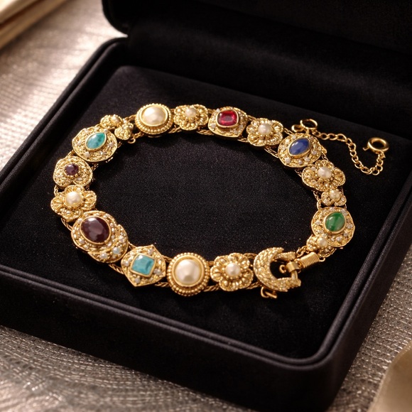 Goldette Jewelry - Goldette Multi-Stone Bracelet with Colorful Gems